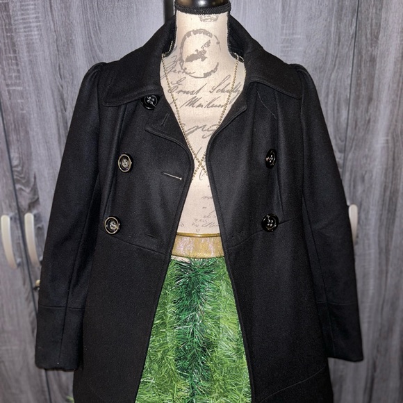 Wool Blend Double Breasted Pea Coat by Guess - Picture 6 of 6